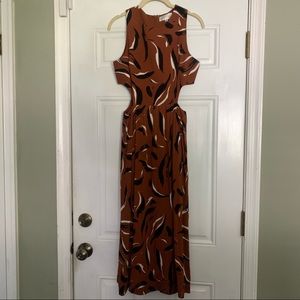 Anthropologie Cut-out Maxi Dress